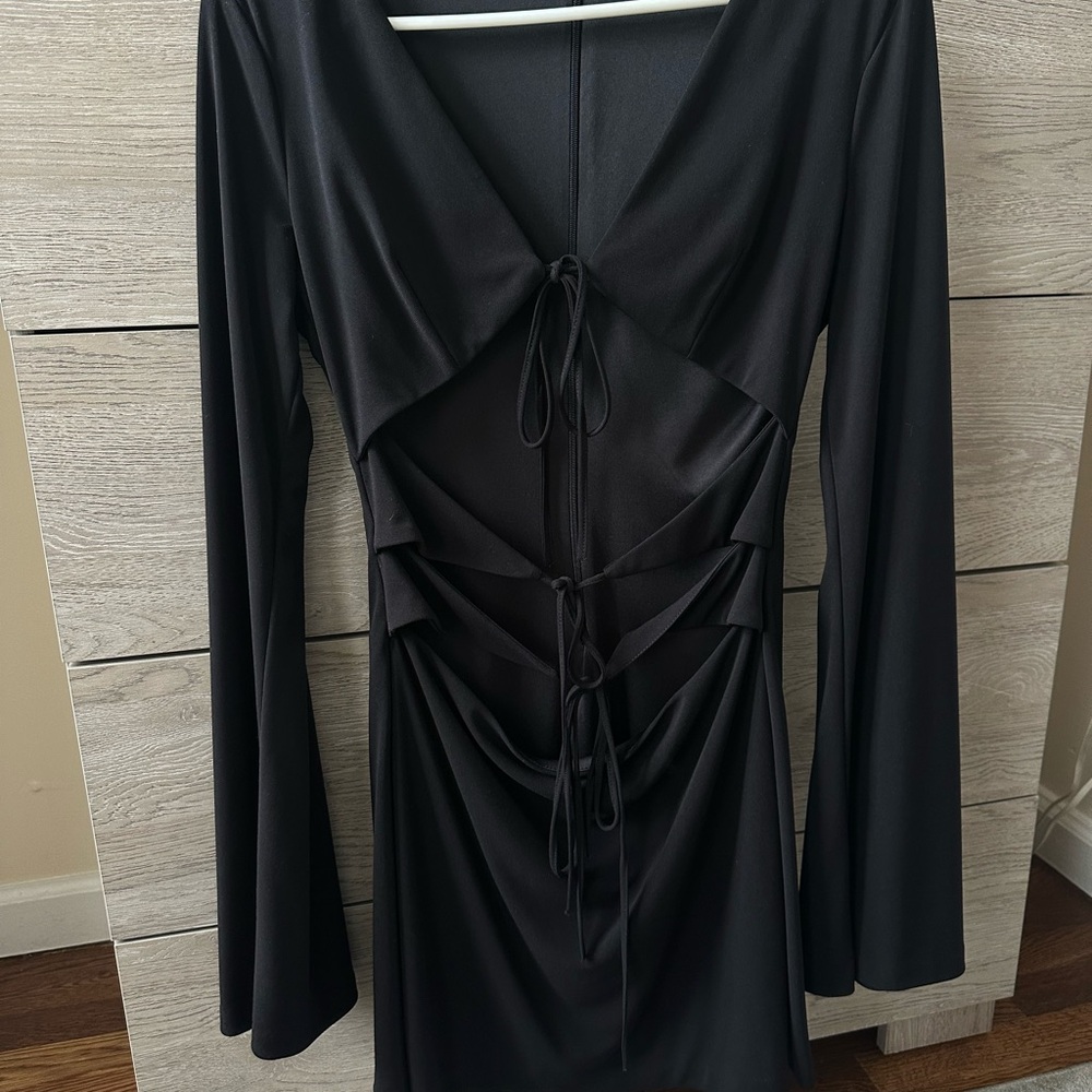 Zara Black Cut Out Dress